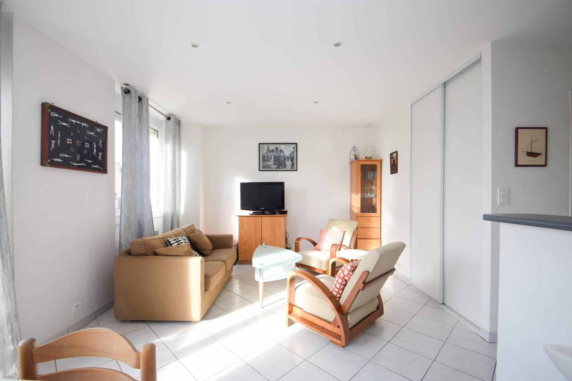 Appt 2 Pieces Confort 3 Pers Au Pied De La Plage Vacances Sans Voiture Динар Экстерьер фото